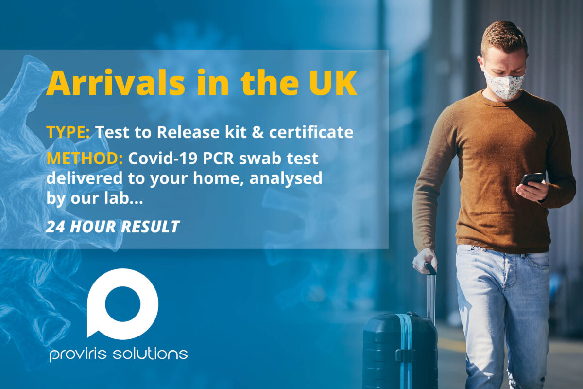 Covid-19 Travel Tests In & Out of the UK - Proviris